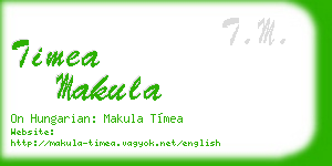 timea makula business card